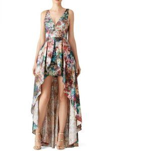 Marchesa Multicolor High Low Dress
